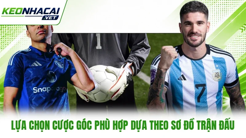 Lựa chọn cược góc phù hợp dựa theo sơ đồ trận đấu