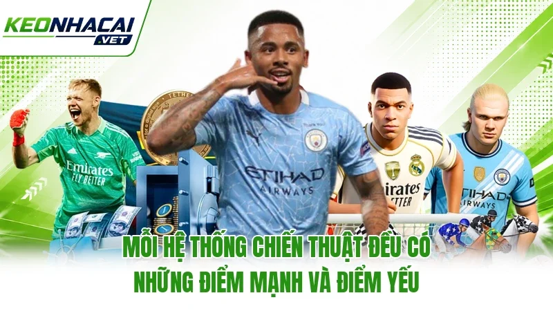 Mỗi hệ thống chiến thuật đều có những điểm mạnh và điểm yếu